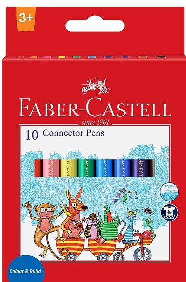 Faber-Castell Connector Pen - Pack of 10 (Assorted)
