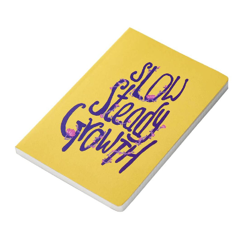Factor Notes Slow Steady Growth : All-Purpose Notebook (A5/100GSM) - 144 Pages,  Soft Cover, Dotted