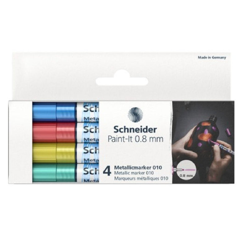 Schneider Metallic Marker Paint-It 010 0.8mm (Pack of 4)