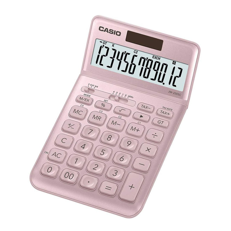 Casio JW-200SC-PK Premium & Stylish Calculator (Pink)