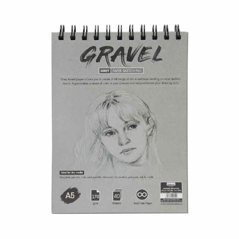 Scholar A5 Gravel Sketch Pad 40 Sheets 170 Gsm (GSP2)