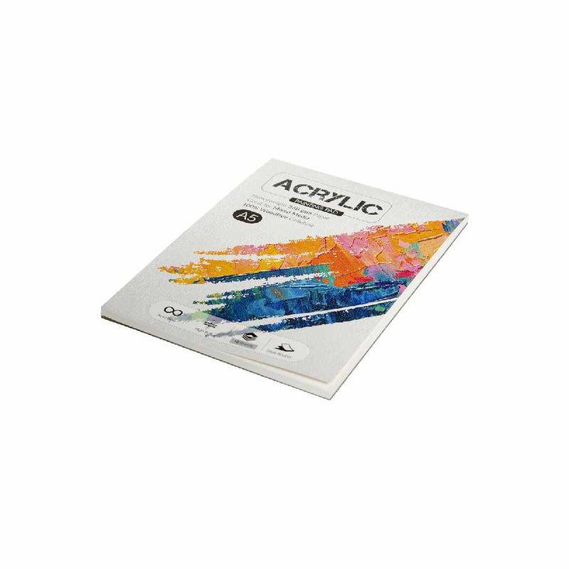 Scholar A5 Acrylic Painting Pad - 360 Gsm 10 Sheets Glue Bound(ACR2)