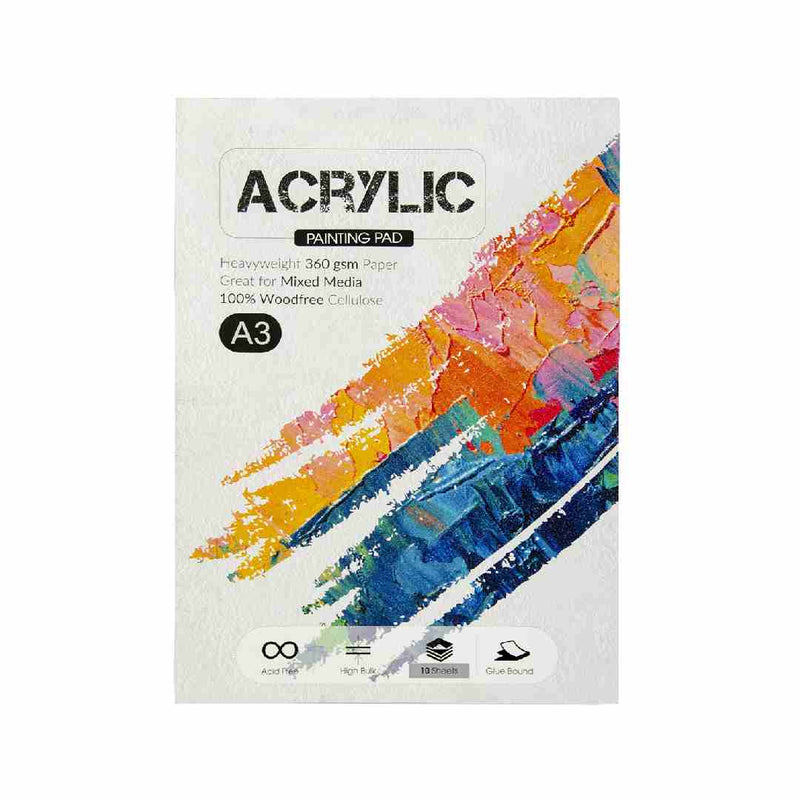 Scholar A3 Acrylic Painting Pad - 360 Gsm 10 Sheets (ACR3)