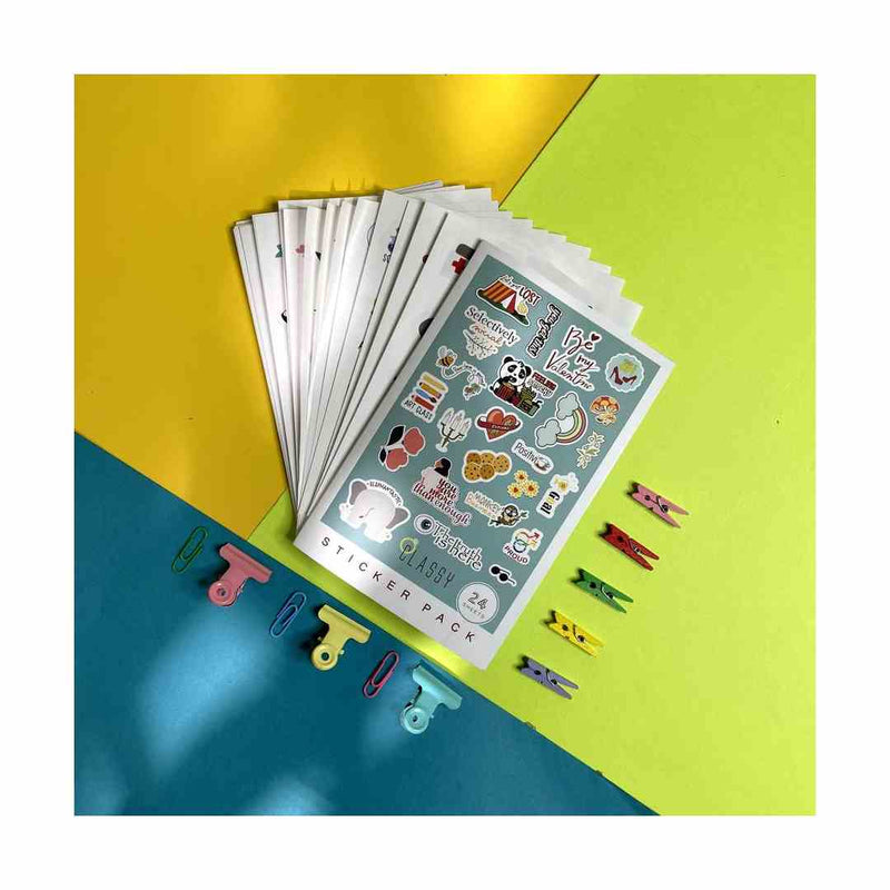 Factor Notes Wow - Sticker Pack-24 pages-Size of book:12cm x 18cm