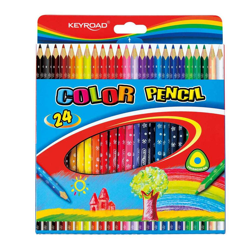 Keyroad Colour Pencils Triangular Set of 18 - KR971275