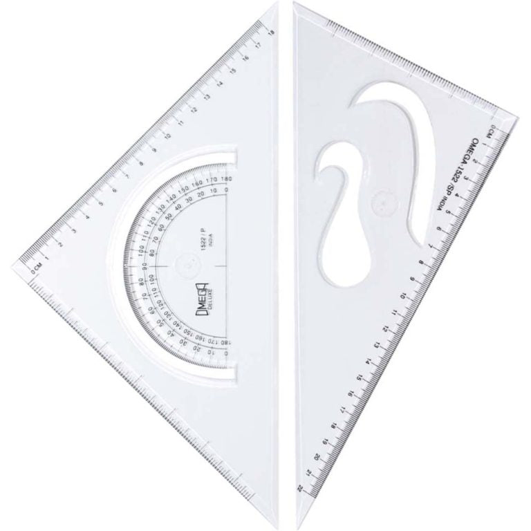 Omega Set Squares With Protractor - 1522 P