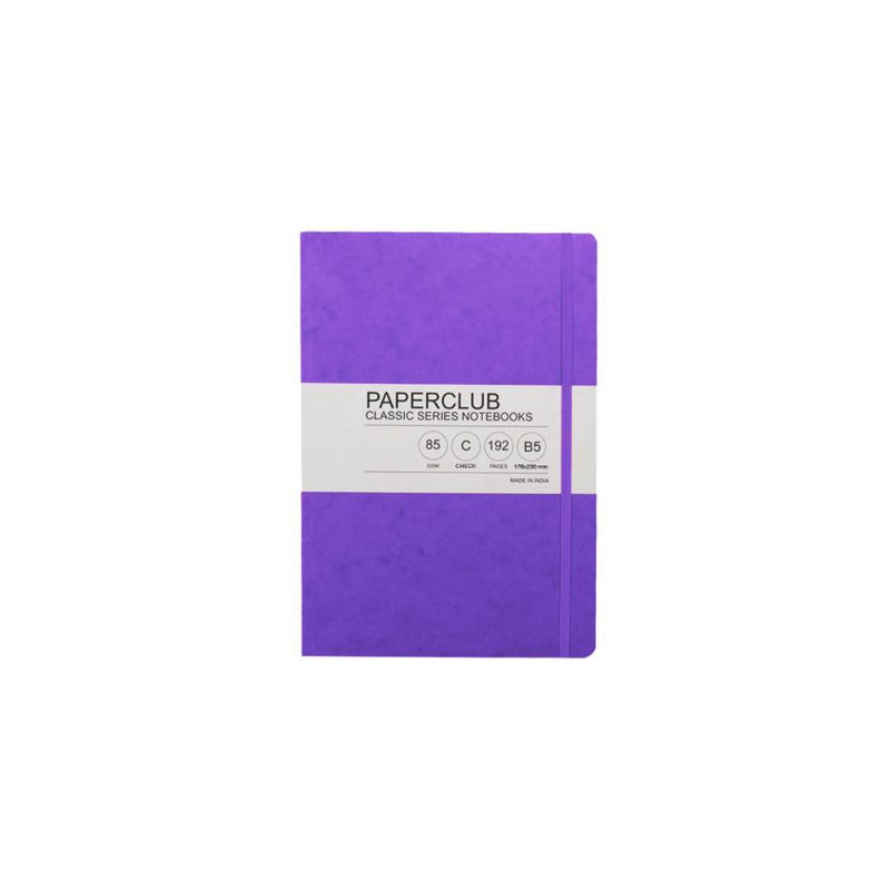 Paper Club Classic Notebook Checks Purple 192P B5 - 53322