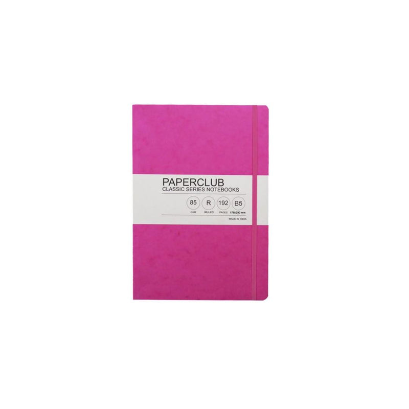 Paper Club Classic Notebook Ruled Pink 192Pages B5 - 53302