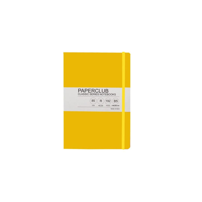 Paper Club Classic Notebook Ruled Yellow 192Pages B5 - 53302