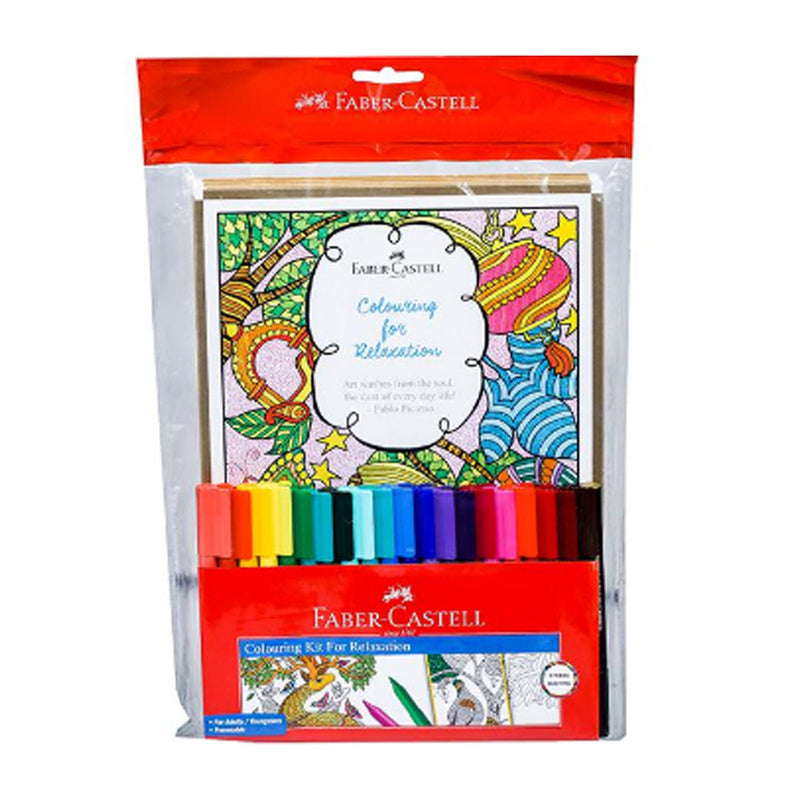 Faber Castell Colouring Kit for Relaxation Set of 34