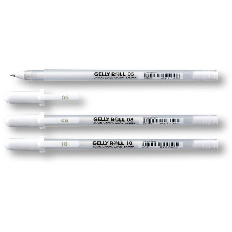 Sakura Gelly Roll White 3 Pens Set