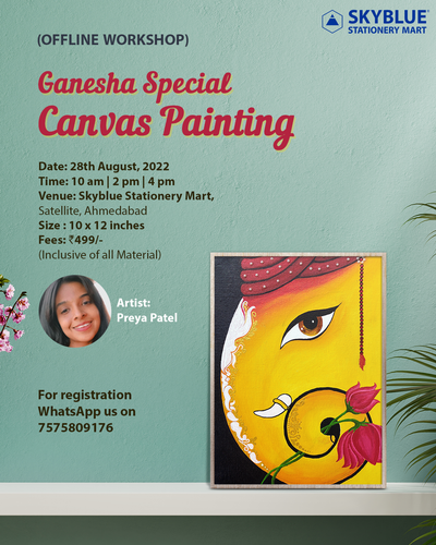 Ganesha Special Canvas painting workshop