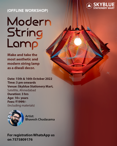 Modern String Lamp Making Workshop