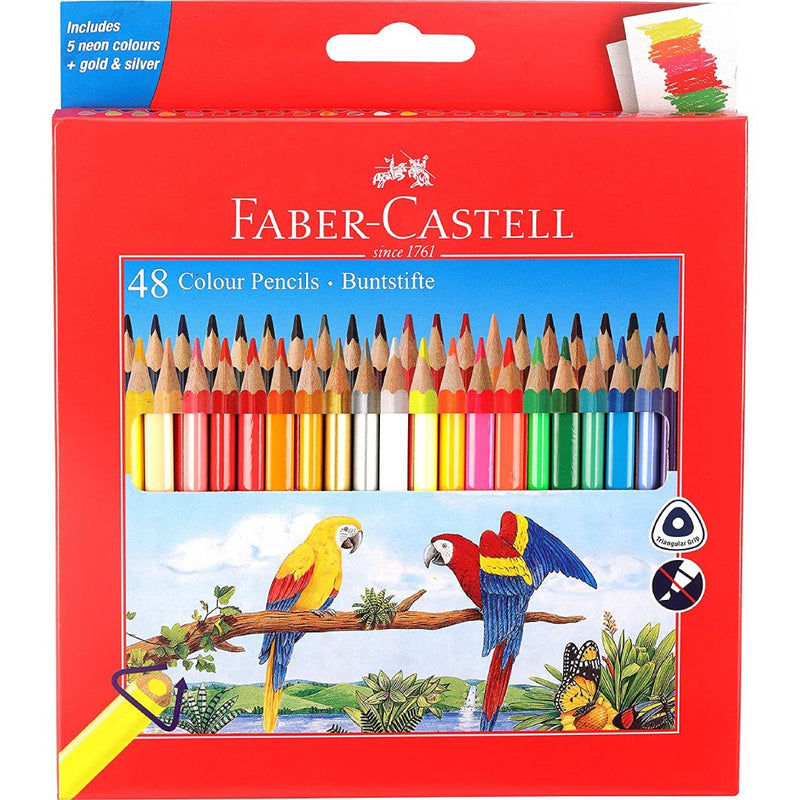Faber Castell Tringular Colour Pencil Set Of 48-118048