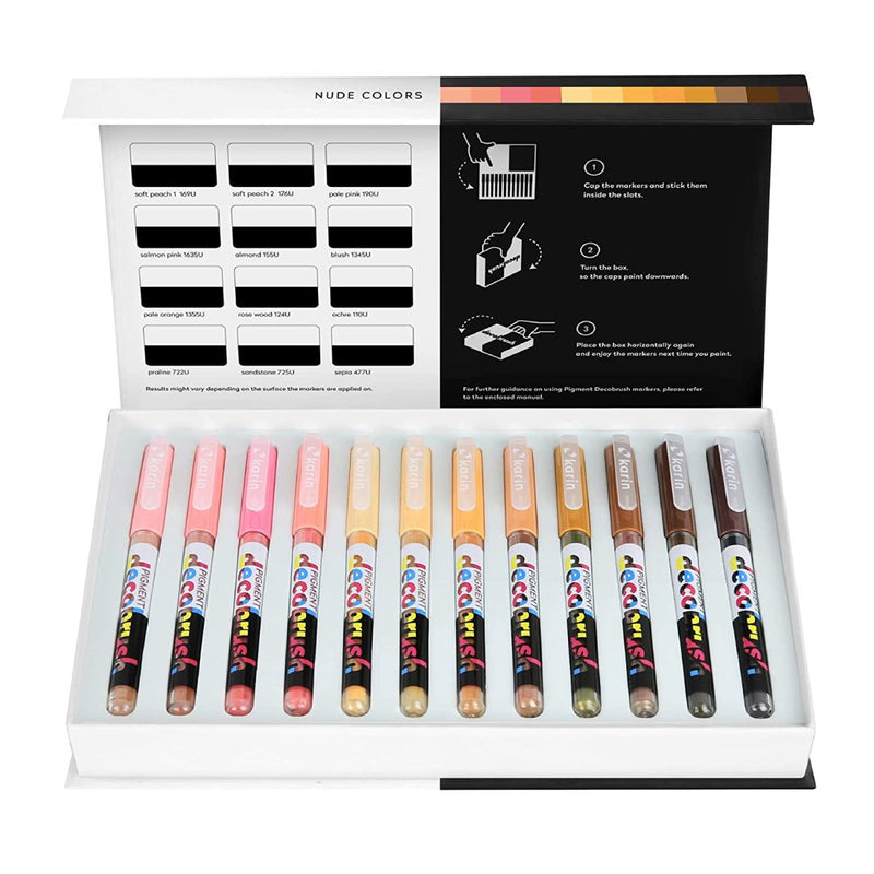 Karin Pigment Decobrush Nude Colors - 12 Shades