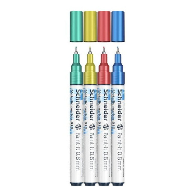 Schneider Metallic Marker Paint-It 010 0.8mm (Pack of 4)