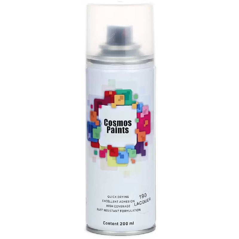 Cosmos 190 Clear Lacquer Spray Paint 200 ml  (Pack of 1)