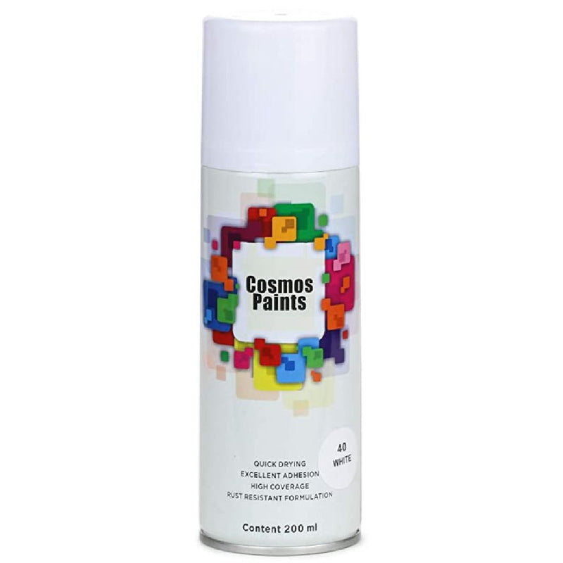 Cosmos Paints Gloss White Spray Paint 200ml