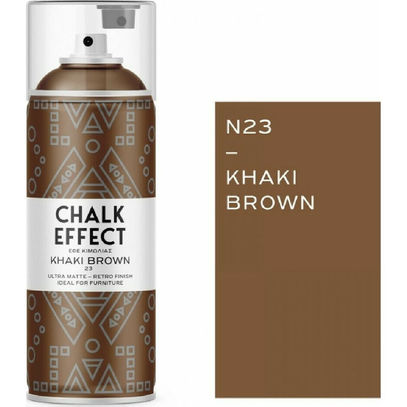 Cosmos Lac Chalk Effect Spray Paint 400ml Khaki Brown - 23