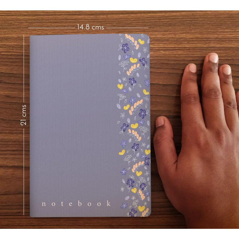 Factor Notes Notebook Plain Lavender Wild Flower A5 - FN2030