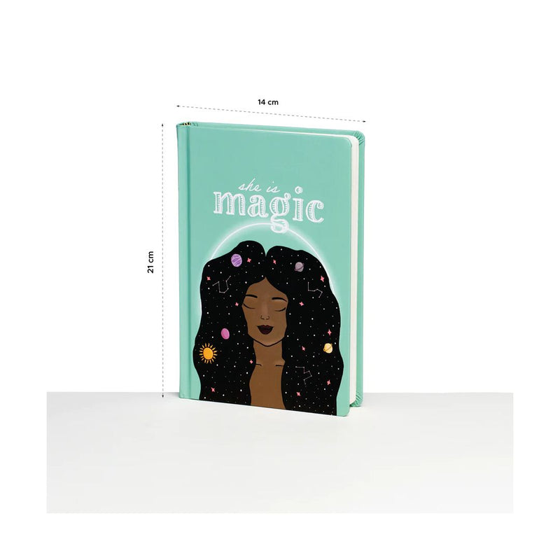Factor Notes Notebook Hard Bound Ruled She is Magic - FN2106