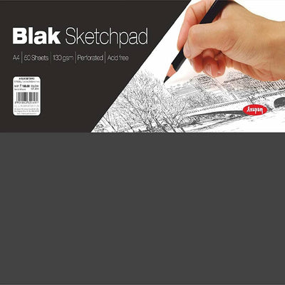 Anupam Blak Sketchpad - A4, 50 Sheets, 130GSM - Skyblue Stationery Mart