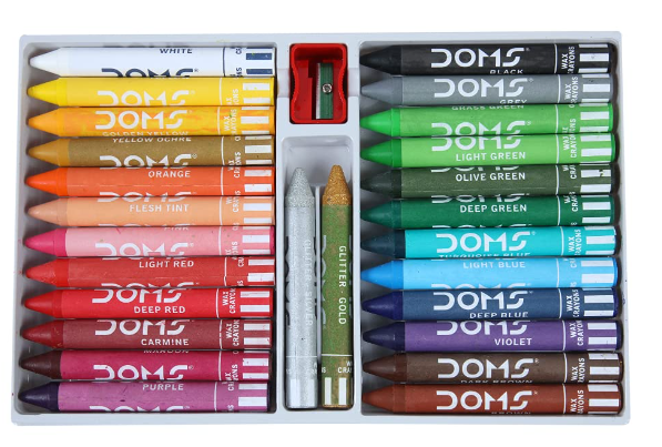 Doms Jumbo Wax Crayons - 24 Shades