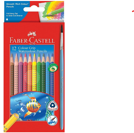 FABER CASTELL GRIP W/C PENCILS 12 - 116242