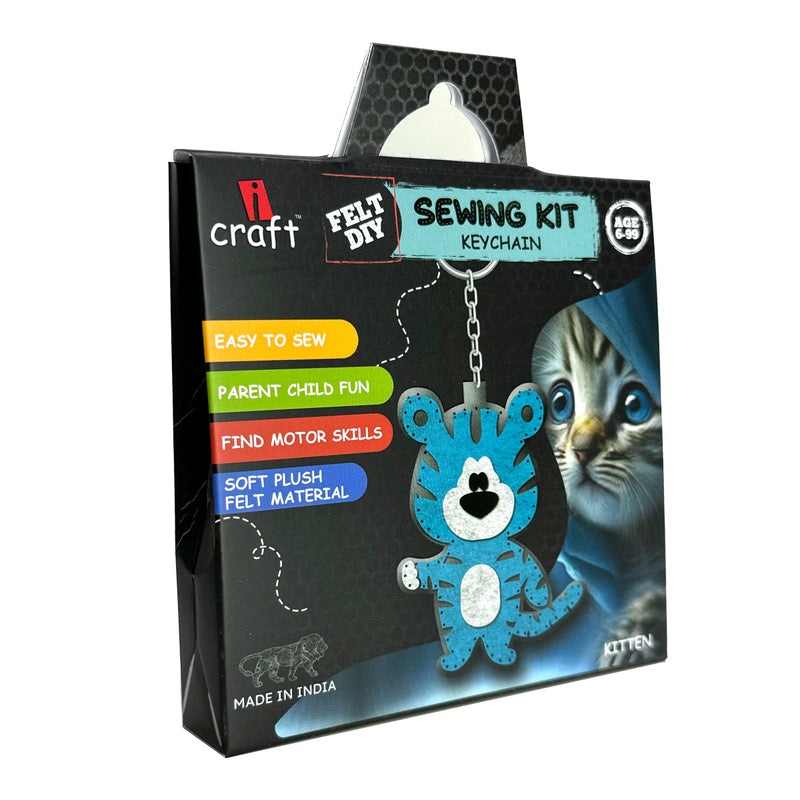 iCraft DIY Felt Keychain-Kitten