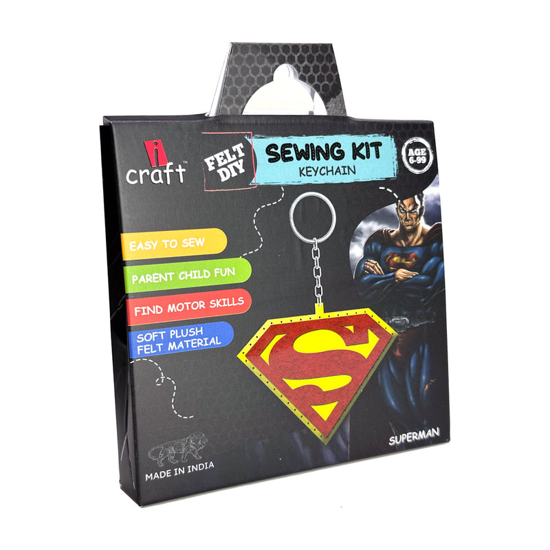 iCraft DIY Felt Keychain-Superman