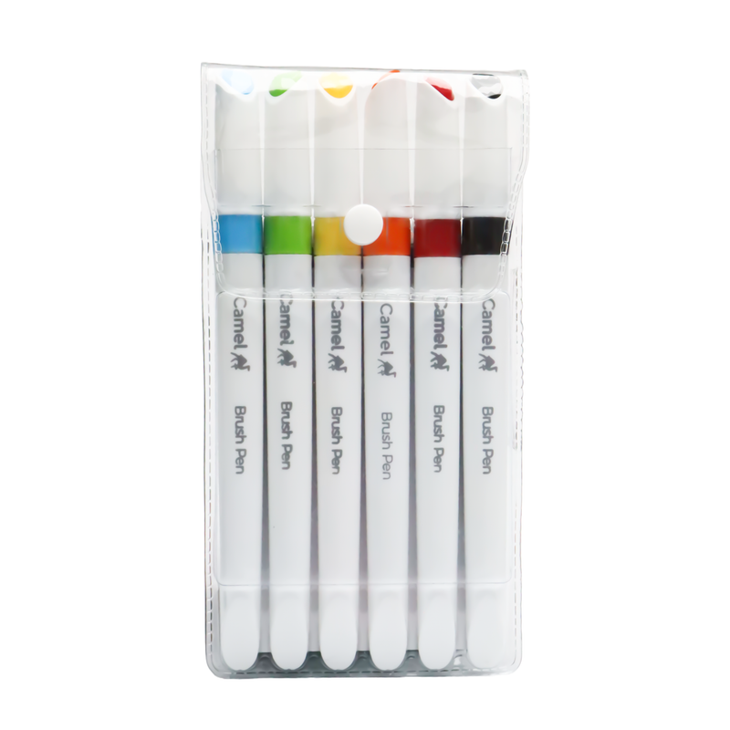 Camlin Brush Pens - Pack of 6 Shades
