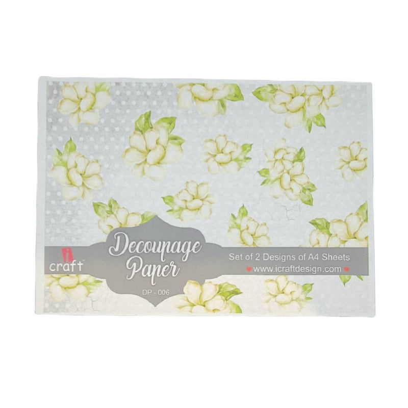 Icraft A4 Decoupage Paper DP-006 Pack Of 2