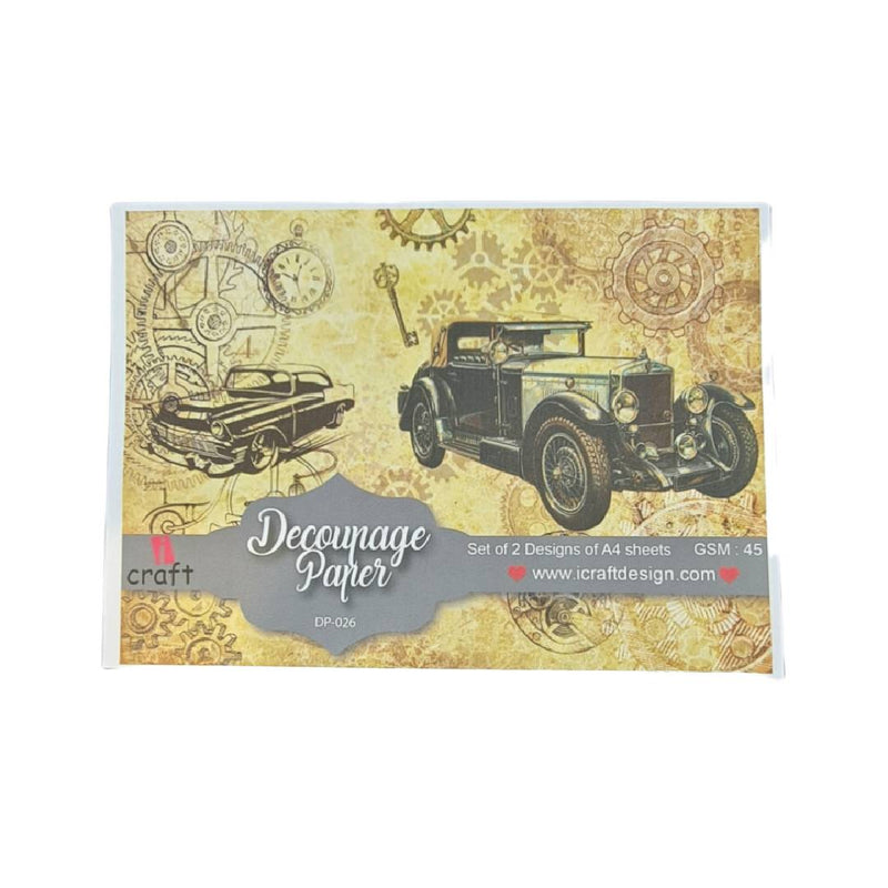 Icraft A4 Decoupage Paper DP-026 Pack Of 2