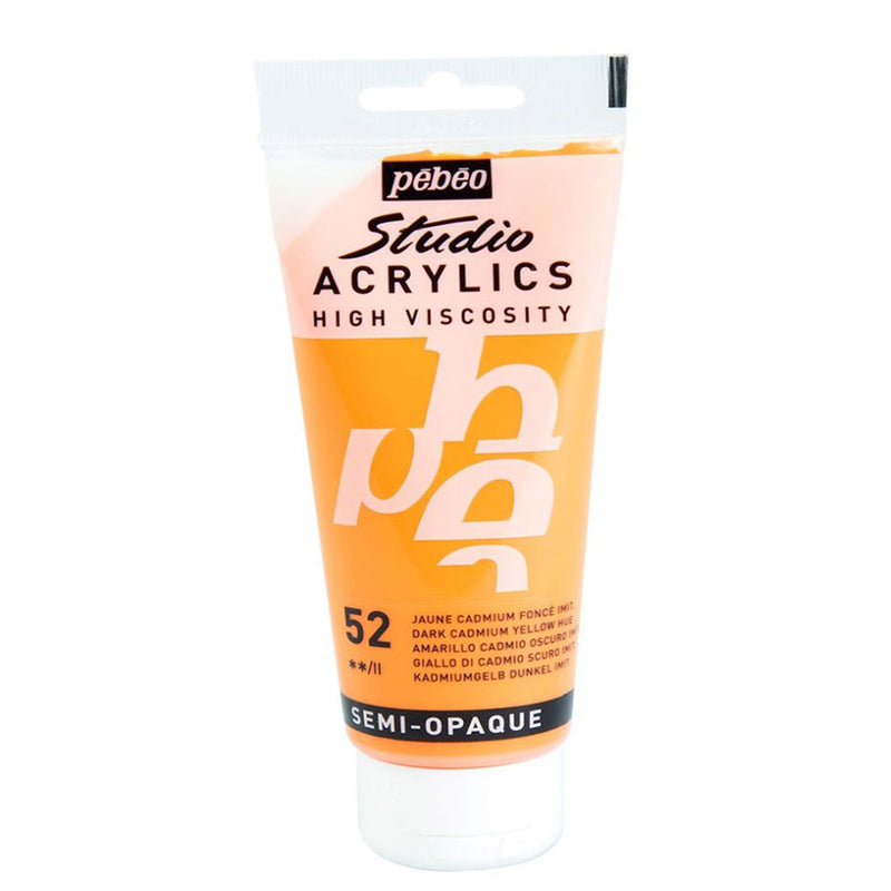 Pebeo St. Acrylics 100 Ml Dark Cadmium Yellow Hue - 52