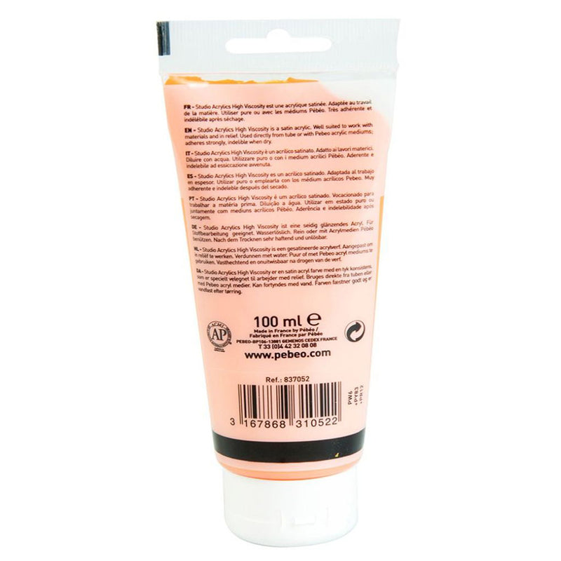 Pebeo St. Acrylics 100 Ml Dark Cadmium Yellow Hue - 52