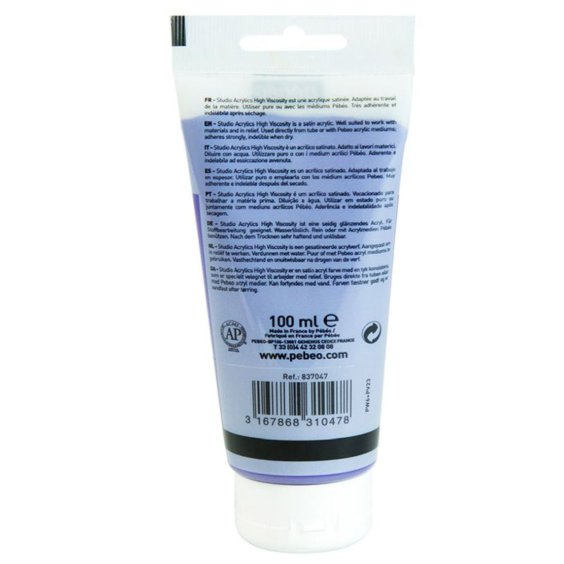 Pebeo St. Acrylics 100Ml Cobalt Violet Dark Hue  - 47