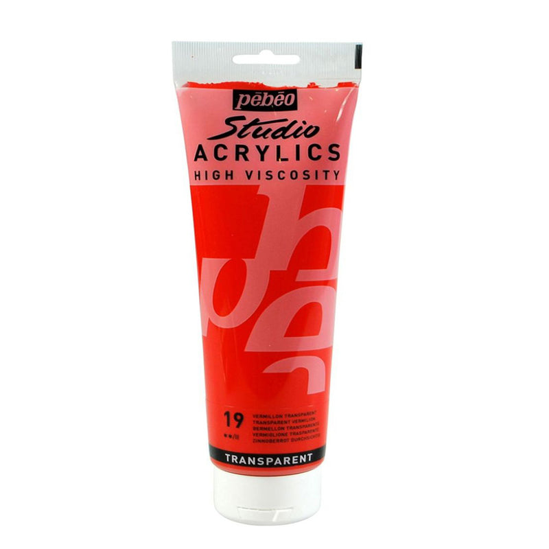 Pebeo St. Acrylic 100Ml Transparant Vermilion - 19
