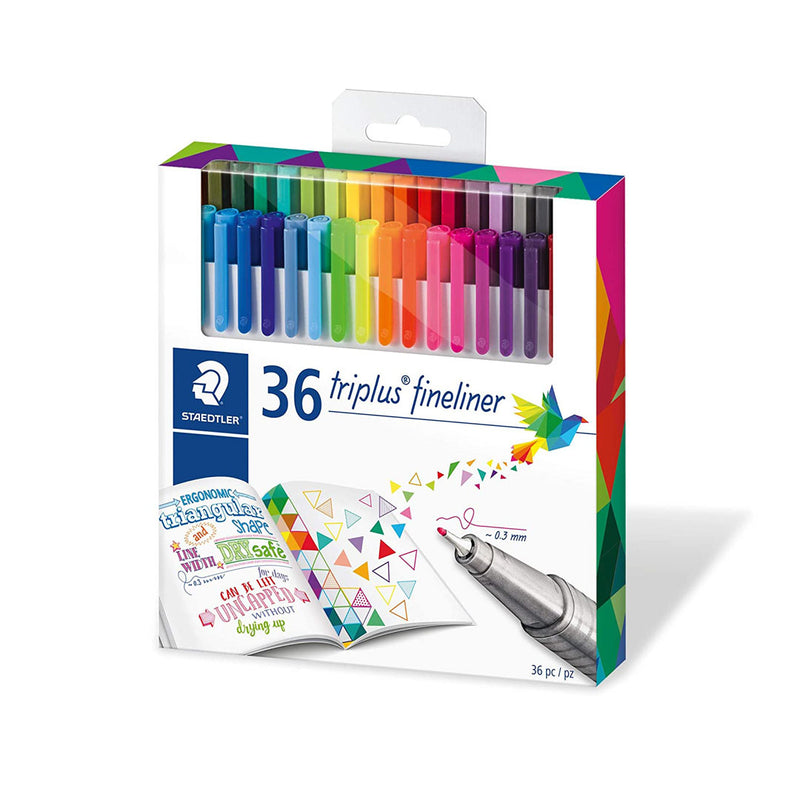 Staedtler Johanna Basford Triplus Fineliner Pens - Pack of 36