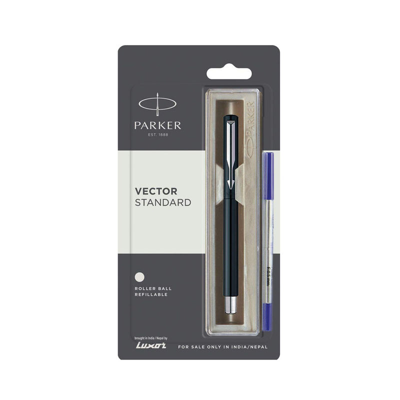Parker Vector Standard Chrome Trim Roller Ball Pen
