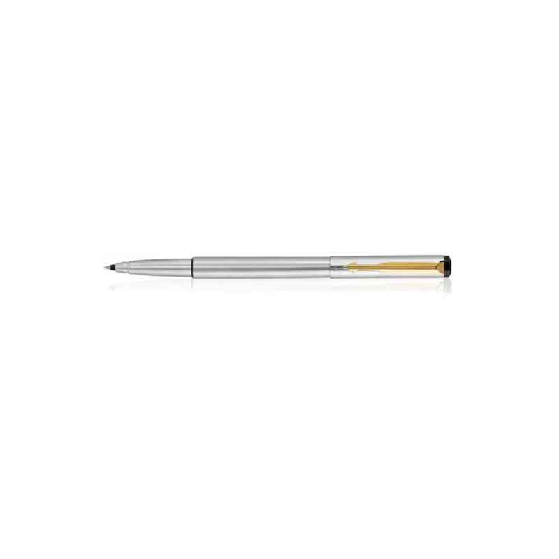 Parker Vector Stainless Steel Gold Trim Ball Pen