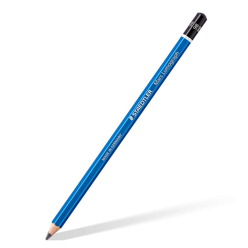 Staedtler Mars Lumograph Black 100B - Drawing Graphite Pencil - 9B