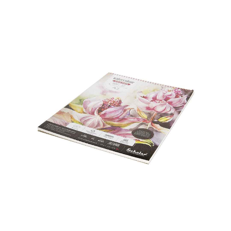 Scholar A3 Watercolour Pad - Wire Bound Cold Pressed 12 Sheets 300 Gsm (WCW3)