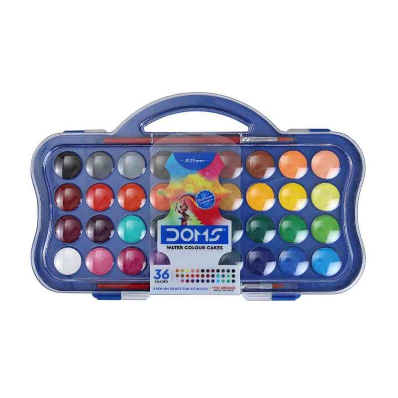 Doms Water Colour Cakes Set of 36 - 7130