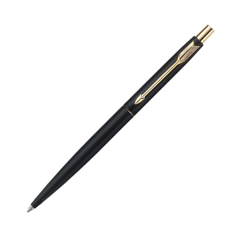 Parker Classic Matte Black Gold Trim Ball Pen