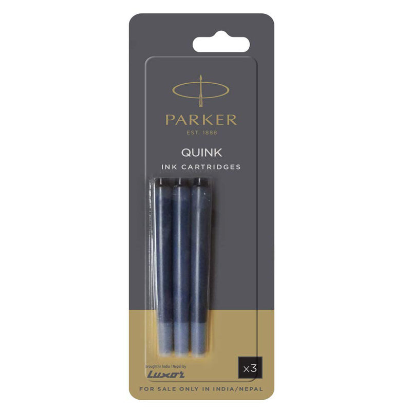 Parker Quink Ink Cartridges - Fountain Pen - Black