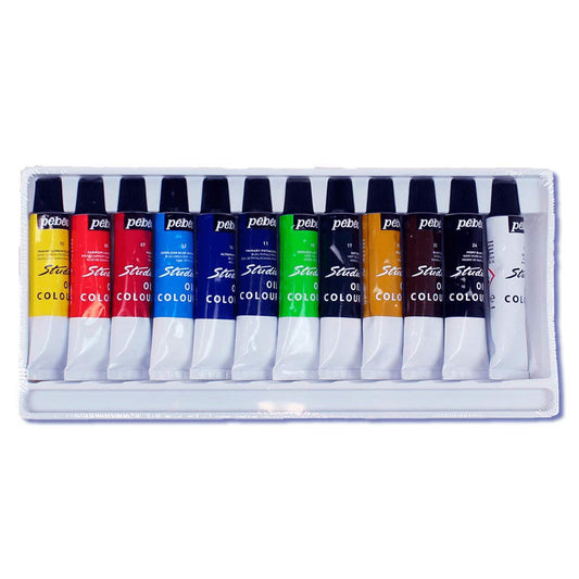 Pebeo Studio Oil Colours 12X12ML. - Skyblue Stationery Mart
