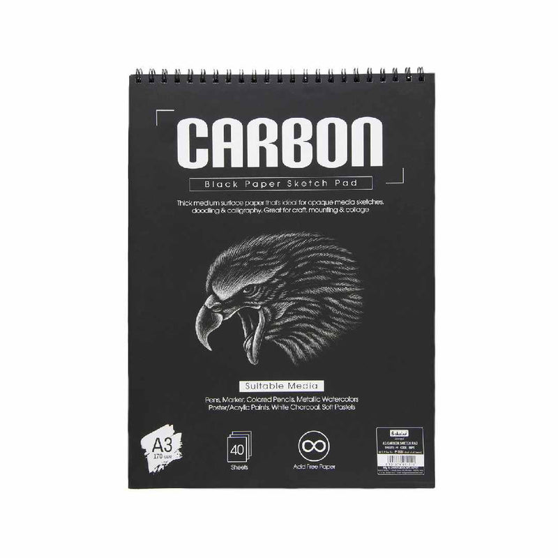 Scholar A3 Carbon Sketch Pad 40 Sheets 170 Gsm (BSP3)