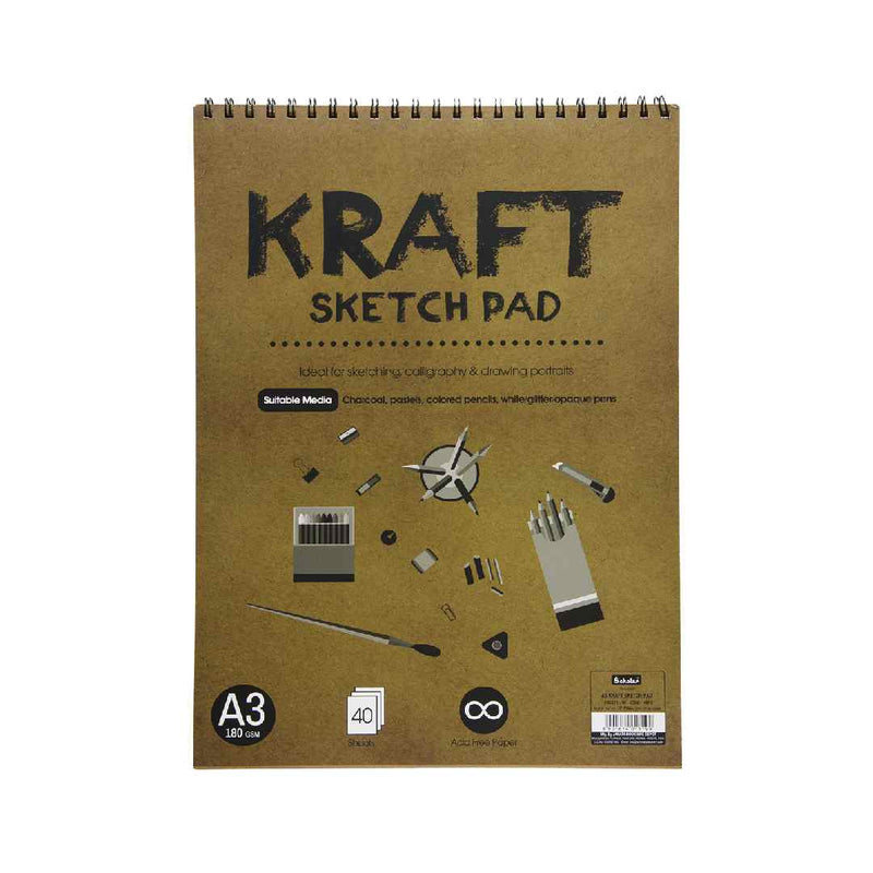 Scholar A3 Kraft Sketch Pad (KSP3) 180 Gsm