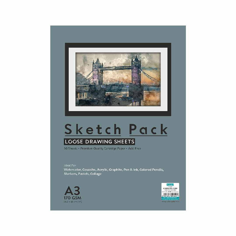 Scholar A3 Sketch Pack - 170 GSM 50 Sheets  (SPL8)