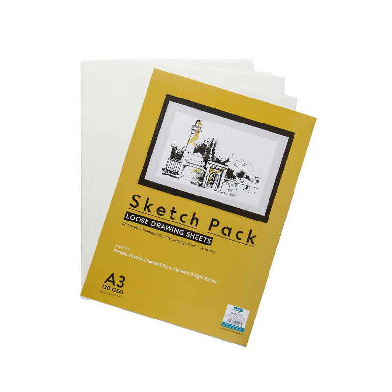 Scholar A3 Sketch Pack - 130 GSM 50 Sheets (SPL3)